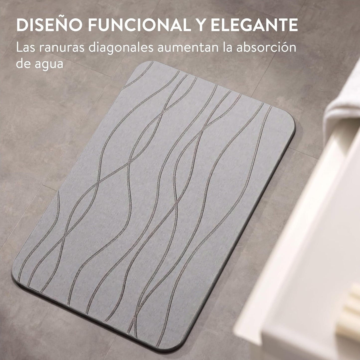 Tapete de Piedra Absorbente: Transforma Tu Baño con Estilo