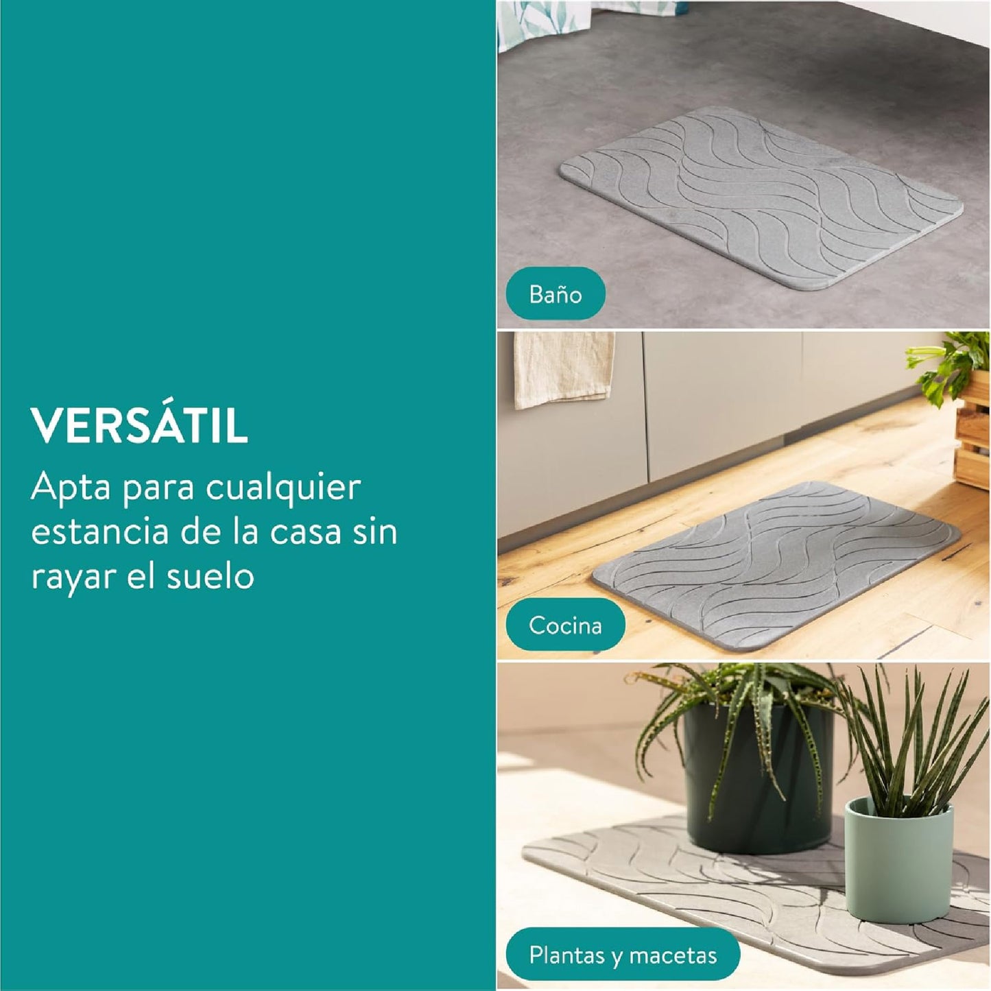 Tapete de Piedra Absorbente: Transforma Tu Baño con Estilo