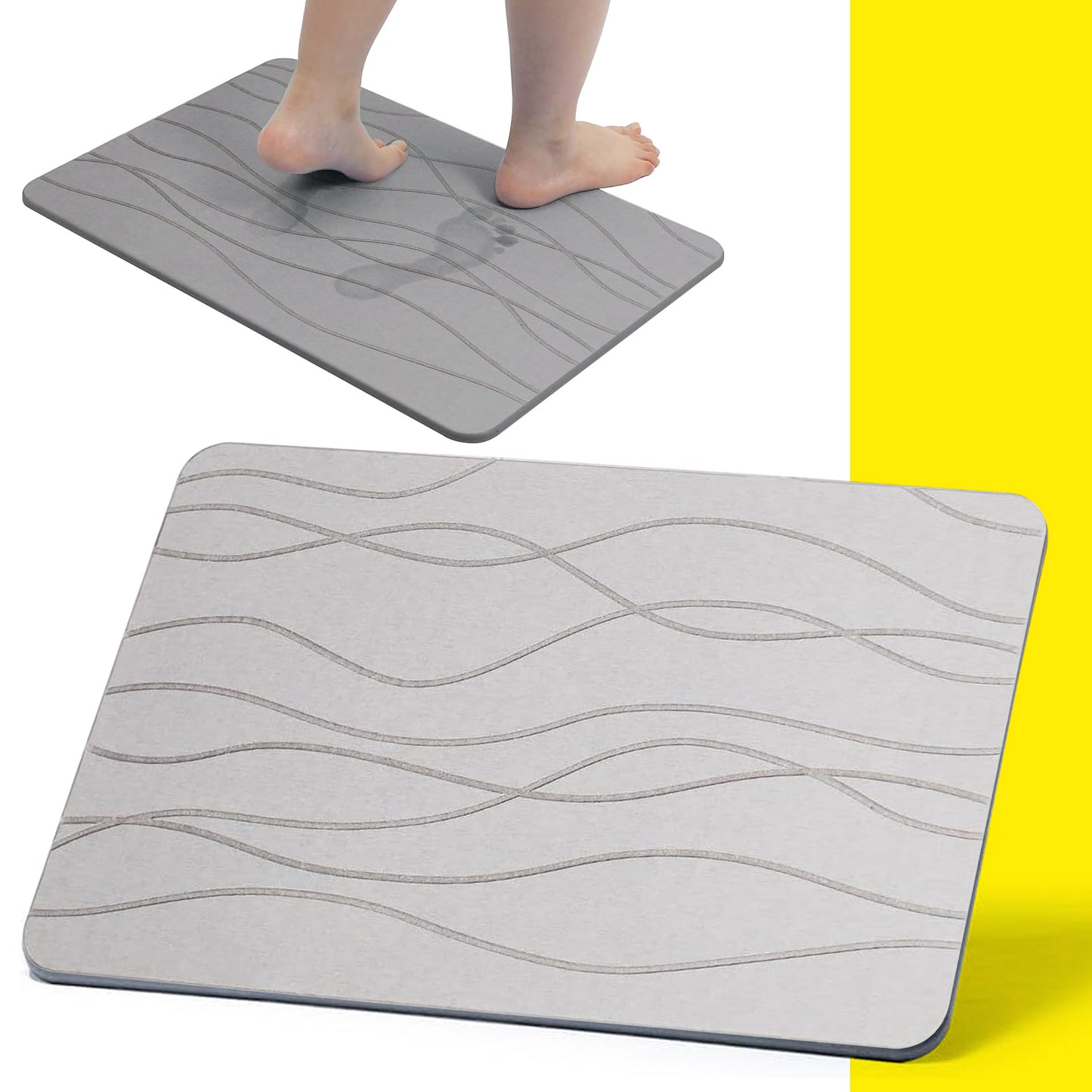 Tapete de Piedra Absorbente: Transforma Tu Baño con Estilo